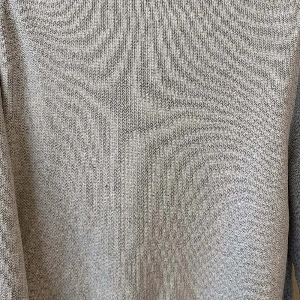 Banana Republic Textured Henley Shirt Mens L Gray Knit preppy coastal style